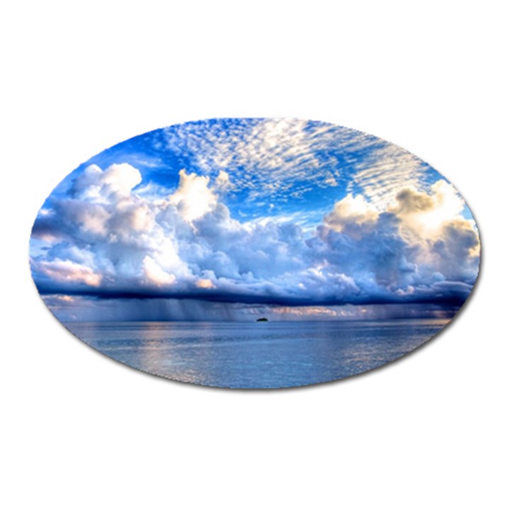 MALDIVES 1 Oval Magnet