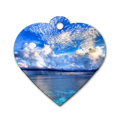 Maldives 1 Dog Tag Heart (one Side) by trendistuff