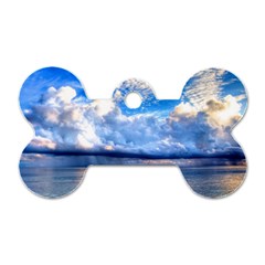 Maldives 1 Dog Tag Bone (two Sides) by trendistuff