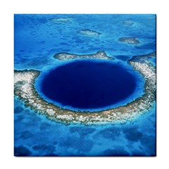 Great Blue Hole 2 Tile Coasters by trendistuff