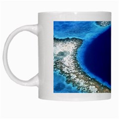 Great Blue Hole 2 White Mugs by trendistuff