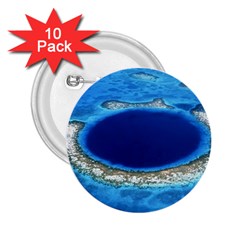 Great Blue Hole 2 2 25  Buttons (10 Pack) 