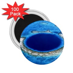 Great Blue Hole 2 2 25  Magnets (100 Pack)  by trendistuff