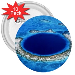 Great Blue Hole 2 3  Buttons (10 Pack)  by trendistuff