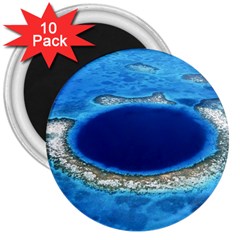 Great Blue Hole 2 3  Magnets (10 Pack) 