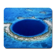 Great Blue Hole 2 Large Mousepads by trendistuff