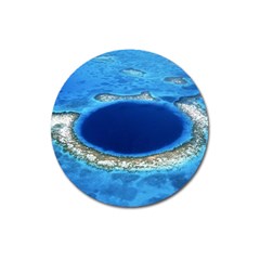 Great Blue Hole 2 Magnet 3  (round) by trendistuff