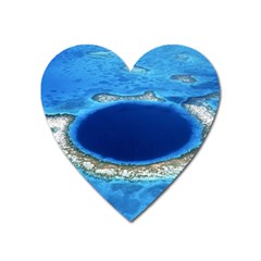 Great Blue Hole 2 Heart Magnet by trendistuff