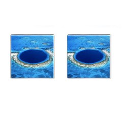 Great Blue Hole 2 Cufflinks (square) by trendistuff