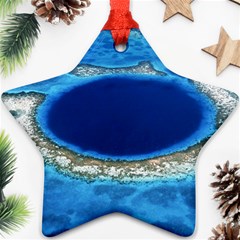 Great Blue Hole 2 Star Ornament (two Sides)  by trendistuff