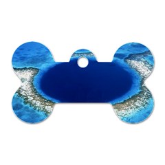 Great Blue Hole 2 Dog Tag Bone (two Sides) by trendistuff