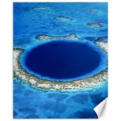 Great Blue Hole 2 Canvas 11  X 14   by trendistuff