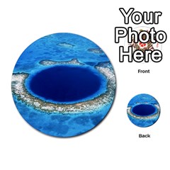 Great Blue Hole 2 Multi-purpose Cards (round)  by trendistuff