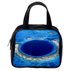 Great Blue Hole 2 Classic Handbags (one Side) by trendistuff