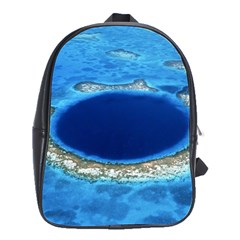 Great Blue Hole 2 School Bags(large)  by trendistuff