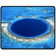 Great Blue Hole 2 Fleece Blanket (medium) 