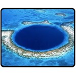 GREAT BLUE HOLE 2 Fleece Blanket (Medium)  60 x50  Blanket Front