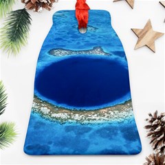 Great Blue Hole 2 Ornament (bell)  by trendistuff