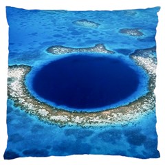 Great Blue Hole 2 Large Cushion Cases (one Side) 