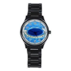 Great Blue Hole 2 Stainless Steel Round Watches