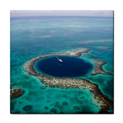 Great Blue Hole 1 Tile Coasters by trendistuff