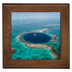 Great Blue Hole 1 Framed Tiles