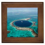 GREAT BLUE HOLE 1 Framed Tiles Front