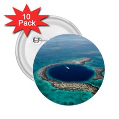 Great Blue Hole 1 2 25  Buttons (10 Pack) 