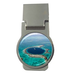 Great Blue Hole 1 Money Clips (round)  by trendistuff