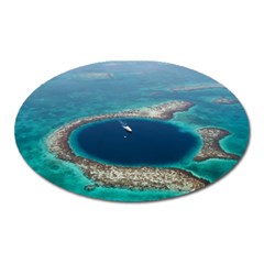 Great Blue Hole 1 Oval Magnet by trendistuff