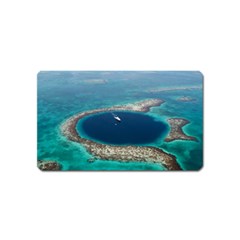 Great Blue Hole 1 Magnet (name Card) by trendistuff