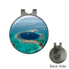 Great Blue Hole 1 Hat Clips With Golf Markers