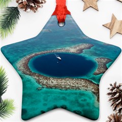 Great Blue Hole 1 Star Ornament (two Sides)  by trendistuff