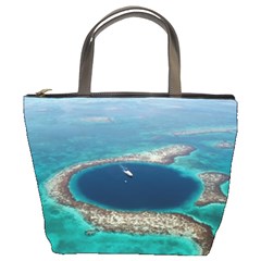 Great Blue Hole 1 Bucket Bags by trendistuff