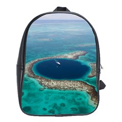 Great Blue Hole 1 School Bags(large)  by trendistuff