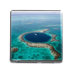 Great Blue Hole 1 Memory Card Reader (square) by trendistuff