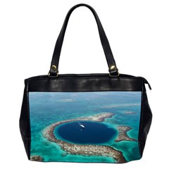 Great Blue Hole 1 Office Handbags (2 Sides)  by trendistuff