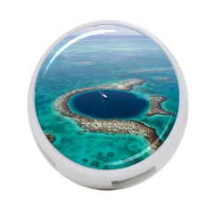 Great Blue Hole 1 4-port Usb Hub (two Sides)  by trendistuff