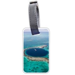 Great Blue Hole 1 Luggage Tags (one Side)  by trendistuff