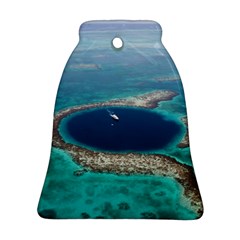 Great Blue Hole 1 Ornament (bell)  by trendistuff