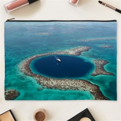 Great Blue Hole 1 Cosmetic Bag (xxxl)  by trendistuff