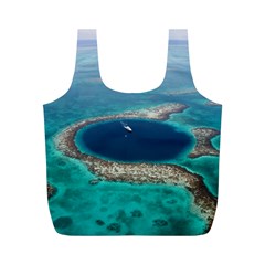 Great Blue Hole 1 Full Print Recycle Bags (m) 