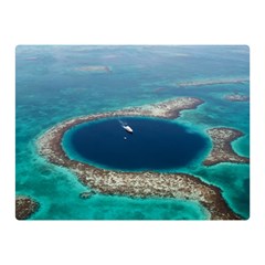 Great Blue Hole 1 Double Sided Flano Blanket (mini) 