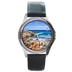 Bay Of Fires Round Metal Watches by trendistuff