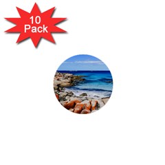 Bay Of Fires 1  Mini Buttons (10 Pack)  by trendistuff