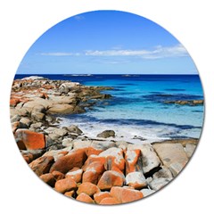 Bay Of Fires Magnet 5  (round) by trendistuff