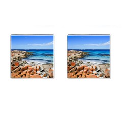 Bay Of Fires Cufflinks (square) by trendistuff