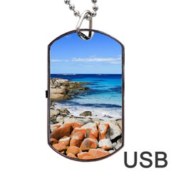 Bay Of Fires Dog Tag Usb Flash (two Sides) 