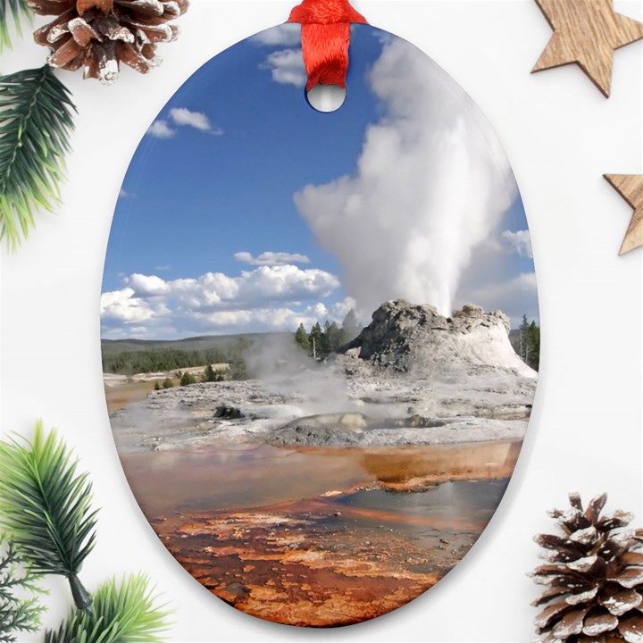 YELLOWSTONE CASTLE Ornament (Oval) 