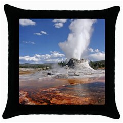 Yellowstone Castle Throw Pillow Cases (black) by trendistuff